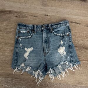 Abercrombie & Fitch Blue Jean Shorts